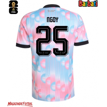 Belgia Nathan Ngoy #25 Tricou Fotbal Replică Mondial 2026 Barbati Deplasare